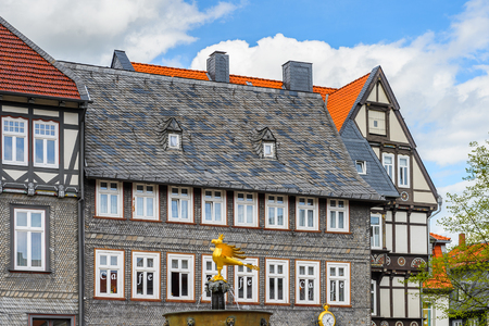 GOSLAR, GERMANY - MAY 4, 2015: Architecture of the main square in the historic Town of Goslar. Goslar Historic Town is a UNESCO World Heritage siteのeditorial素材