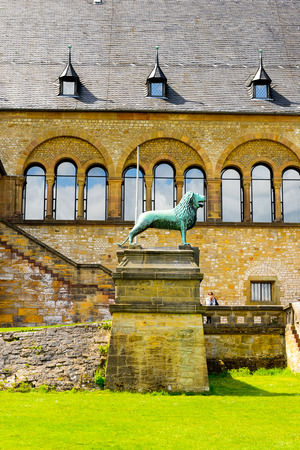 GOSLAR, GERMANY - MAY 4, 2015: Medieval Emprerial house in the historic Town of Goslar. Goslar Historic Town is a UNESCO World Heritage siteのeditorial素材