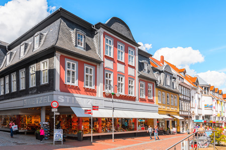GOSLAR, GERMANY - MAY 4, 2015:  Houses in the Old Town of Goslar. Goslar Historic Town is a UNESCO World Heritage siteのeditorial素材
