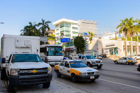 ACAPULCO, MEXICO - OCT 29, 2016: Architecture of Acapulco  de Juarez, a major seaport in the state of Guerrero on the Pacific coast of Mexicoのeditorial素材