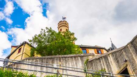 BRAUBACH, GERMANY - JUNE 10, 2015:Part of the  Marksburg castle. It is one of the principal sites of the UNESCO World Heritage Rhine Gorgeのeditorial素材