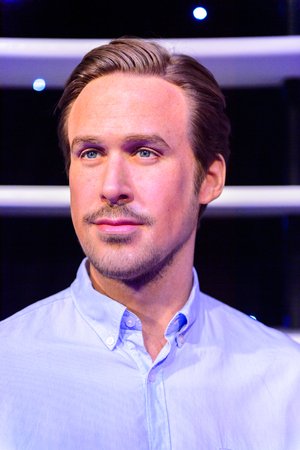 AMSTERDAM, NETHERLANDS - OCT 26, 2016: Ryan Gosling, Madame Tussauds wax museum in Amsterdam. One of the popular touristic attractionsのeditorial素材