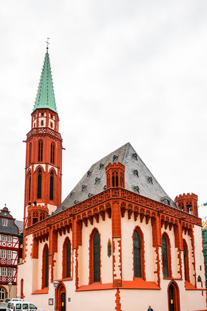 FRANKFURT AM MAIN, GERMANY - JUNE 11, 2015: Old town in Frankfurt am Main, Germany. Frankfurt is the largest city in the German state of Hesseのeditorial素材