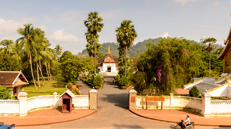 LUANG PRABANG, LAOS - SEP 26, 2014: Royal Palace
Haw kham of the National museum complex of Luang Prabang, Laos. Part of UNESCO World Heritageのeditorial素材