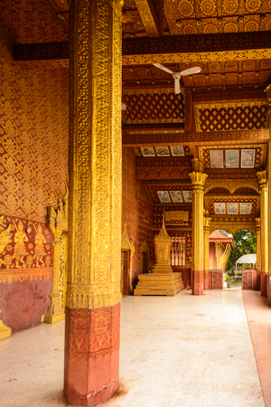 LUANG PRABANG, LAOS - SEP 25, 2014:Vat sen, one of the Buddha complexes in Luang Prabang which is the UNESCO World Heritage cityのeditorial素材