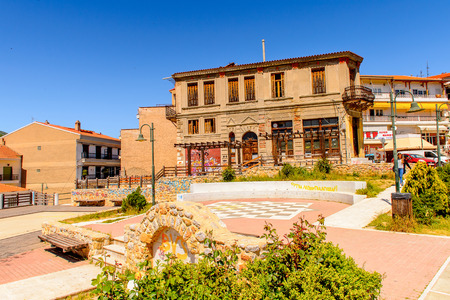 KASTORIA, GREECE - APR 21, 2016: Architecture of Kastoria, West Macedonia, Greece.  The town is known for its many Byzantine churches, Ottoman-era architectureのeditorial素材