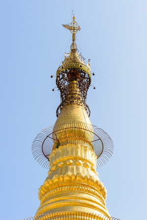 Botataung Pagoda (literally: 1000 military officers), a famous complex in  Yangon, Myanmar.のeditorial素材