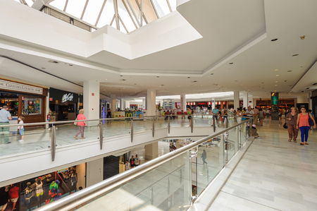 MADRID, SPAIN - JUN 19, 2014: Third floor of the commercial centre La Vaguada in Madrid, Spain. It was the first coomercial centre in the capital, opened in 1983.のeditorial素材