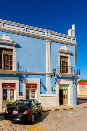 PALENQUE, MEXICO - NOV 4, 2016: Architecture of Palenque, Mexico.  It is the poorest major city in the state of Chiapas.のeditorial素材