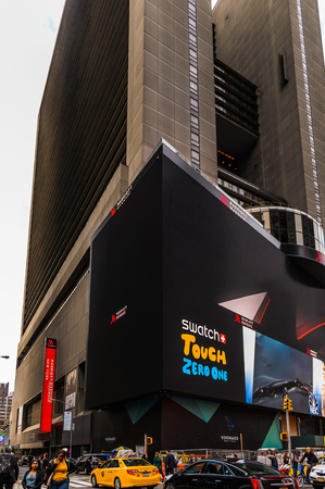 NEW YORK, USA - SEP 22, 2015: Times Square, a major commercial neighborhood in Midtown Manhattan, New York Cityのeditorial素材