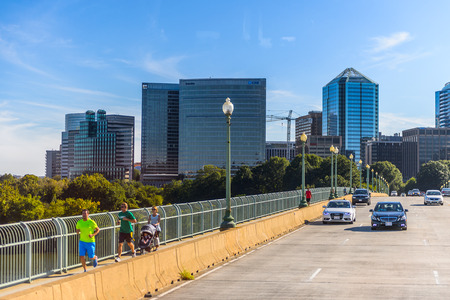 WASHINGTON, USA - SEP 24, 2015: Architecture of Washington DC.  Washington is the capital of the United Statesのeditorial素材
