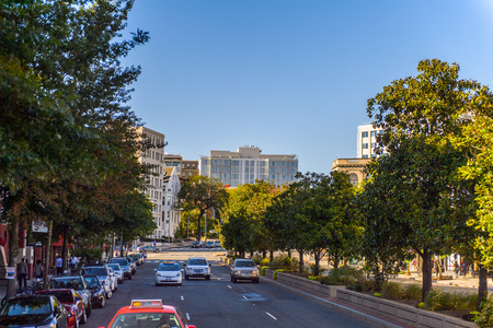 WASHINGTON, USA - SEP 24, 2015: Architecture of Washington DC.  Washington is the capital of the United Statesのeditorial素材