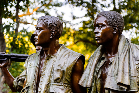 WASHINGTON DC, USA - SEP 24, 2015: Vietnam Veterans Memorial, Washington D.C.. Vietman War occurred in Vietnam, Laos, and Cambodia from 1955 to 1975のeditorial素材