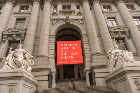 NEW YORK, USA -SEP 25, 2015: National Museum of the American Indians in New York. One of the multiple museums in New Yorkのeditorial素材