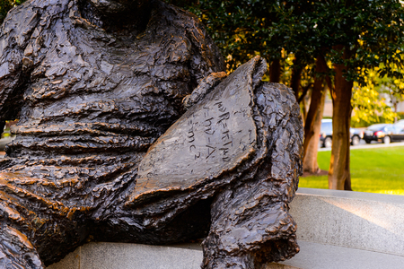 WASHINGTON DC, USA - SEP 24, 2015: Albert Einstein statue in Washington D.C..Albert Einstein was a German-born theoretical physicistのeditorial素材