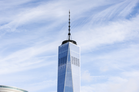 NEW YORK, USA - SEP 25, 2015: New World Trade center on Manhattan, New York City, USA. New York is...