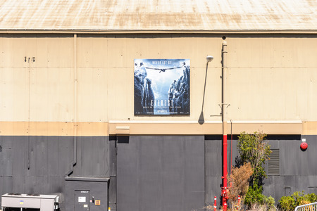 LOS ANGELES, USA - SEP 27, 2015: Pavilion at Hollywood Universal Studios. Universal Pictures company was created on June 10, 1912のeditorial素材