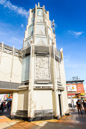 LOS ANGELES, USA - SEP 27, 2015: Universal Studios Hollywood Park. Universal Pictures company was created on June 10, 1912のeditorial素材