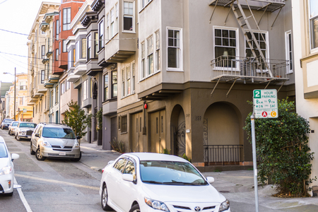 SAN FRANCISCO, USA - OCT 5, 2015: Architecture of San Francisco. San Francisco is the cultural, commercial, and financial center of Northern Californiaのeditorial素材