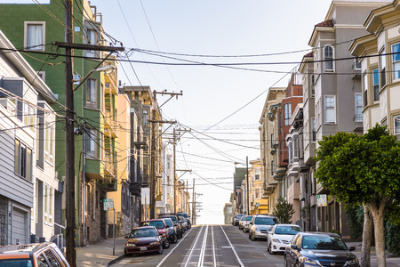 SAN FRANCISCO, USA - OCT 5, 2015: Architecture of San Francisco. San Francisco is the cultural, commercial, and financial center of Northern Californiaのeditorial素材