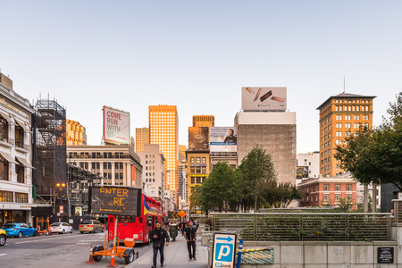 SAN FRANCISCO, USA - OCT 5, 2015: Union Square of San Francisco. San Francisco is the cultural, commercial, and financial center of Northern Californiaのeditorial素材