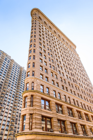 NEW YORK, USA - SEP 25, 2015: Typical buildings of Manhattan, New York City, USA. New York is the most populous city in the United Statesのeditorial素材