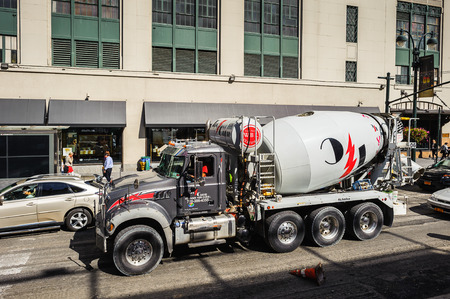 NEW YORK, USA - SEP 25, 2015: Typical buildings of Manhattan, New York City, USA. New York is the most populous city in the United Statesのeditorial素材