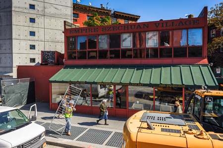 NEW YORK, USA - SEP 25, 2015: Architeture of Manhattan, New York City, USA. New York is the most populous city in the United Statesのeditorial素材