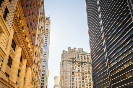 NEW YORK, USA - SEP 25, 2015: Architeture of Manhattan, New York City, USA. New York is the most populous city in the United Statesのeditorial素材
