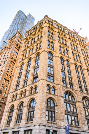 NEW YORK, USA - SEP 25, 2015: Architeture of Manhattan, New York City, USA. New York is the most populous city in the United Statesのeditorial素材
