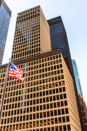 NEW YORK, USA - SEP 25, 2015: Architeture of Manhattan, New York City, USA. New York is the most populous city in the United Statesのeditorial素材