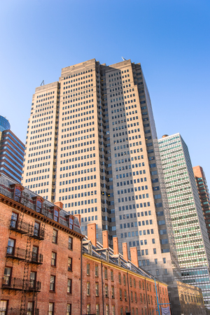 NEW YORK, USA - SEP 25, 2015: Architeture of Manhattan, New York City, USA. New York is the most populous city in the United Statesのeditorial素材