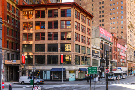 NEW YORK, USA - SEP 25, 2015: Architeture of Manhattan, New York City, USA. New York is the most populous city in the United Statesのeditorial素材