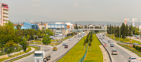 ANTALYA, TURKEY - APR 15, 2015: Architecture of Antalya, Turkey. Antalya is the eighth most populous city in Turkey and a popular touristic destinationのeditorial素材