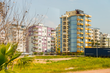 ANTALYA, TURKEY - APR 15, 2015: Architecture of Antalya, Turkey. Antalya is the eighth most populous city in Turkey and a popular touristic destinationのeditorial素材