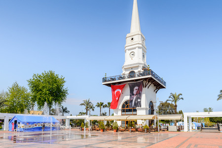 KEMER, TURKEY - APR 16, 2015: Downtown of Kemer, Turkey. Kemer a seaside resort on the Mediterranean coast of Turkey, Antalya Provinceのeditorial素材