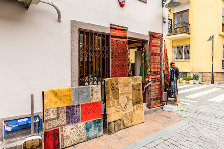 ANTALYA, TURKEY - APR 19, 2015: Architecture of the Historic part of Antalya (Kaleici), Turkey. Old town of Antalya is a popular destination among  touristsのeditorial素材