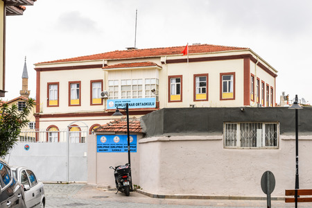 ANTALYA, TURKEY - APR 19, 2015: Architecture in the Historic part of Antalya (Kaleici), Turkey. Old town of Antalya is a popular destination among  touristsのeditorial素材