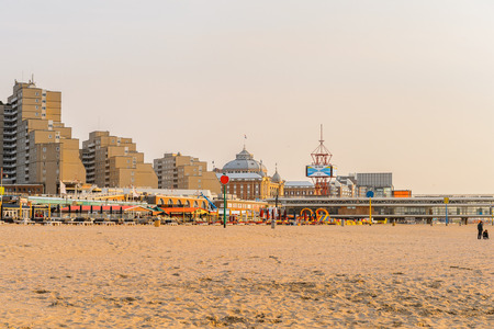 THE HAGUE, NETHERLANDS - MAY 2, 2015: Hotel on the coast of the North Sea in the Hague, Netherlands. Hague is the capital of the province South Hollandのeditorial素材