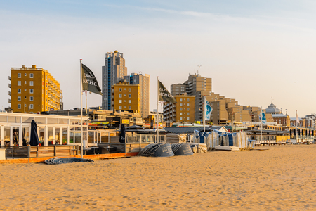 THE HAGUE, NETHERLANDS - MAY 2, 2015: Hotel on the coast of the North Sea in the Hague, Netherlands. Hague is the capital of the province South Hollandのeditorial素材