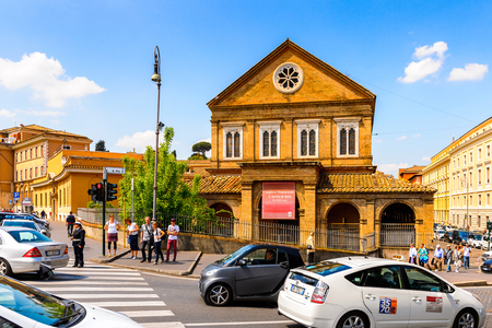 ROME, ITALY - MAY 7, 2016: Architecture of the Historic Center of Rome, Italy. Rome is the capital of Italy and a popular touristic destinationのeditorial素材