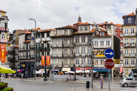 PORTO, PORTUGAL - JUN 21, 2014:  Architecture of the centre of Porto, Portugal. Porto is the second largest city in Portugal and it was called the European Culture Capital in 2001のeditorial素材