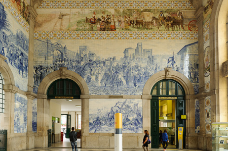 PORTO, PORTUGAL - JUN 21, 2014:  Campanha railway station, the main railway station in Porto, opened in 1877のeditorial素材