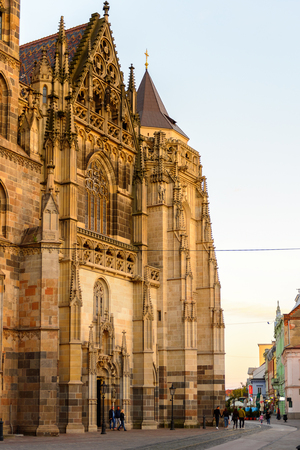 KOSICE, SLOVAKIA - SEP 25, 2016: Cathedral of St. Elizabeth, Kosice, the biggest city in eastern Slovakia. It was the European Capital of Culture in 2013のeditorial素材