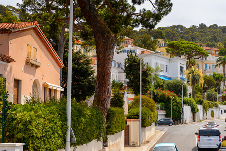 NICE, FRANCE - AUGUST 13, 2017: Architecture of Nice, Alpes-Maritimes departement, Franceのeditorial素材