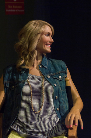 LOS ANGELES, USA - SEP 28, 2015: Cameron Diaz in  Madame Tussauds Hollywood wax museum. Marie Tussaud was born as Marie Grosholtz in 1761のeditorial素材