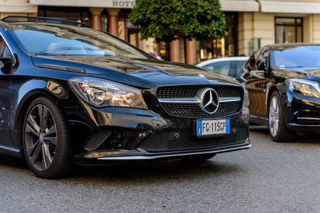 MONTE CARLO,  MONACO - AUG 13, 2017: Mercedes car in Monte Carlo, a place with lots of new high class automobilesのeditorial素材