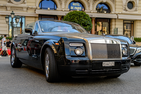 MONTE CARLO,  MONACO - AUG 13, 2017: Luxury car in Monte Carlo, a place with lots of new high class automobilesのeditorial素材
