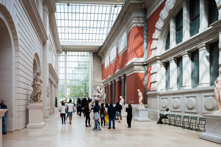 NEW YORK, USA - SEP 25, 2015: Part of the Metropolitan Museum of Art (the Met), the largest art museum in the United States of Americaのeditorial素材