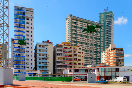 HAVANA, CUBA - SEP 5, 2017: Architecture of Havana, the capital of Cubaのeditorial素材